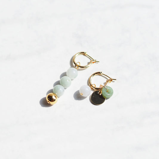 Women's Jade Timeless Mismatched Earrings