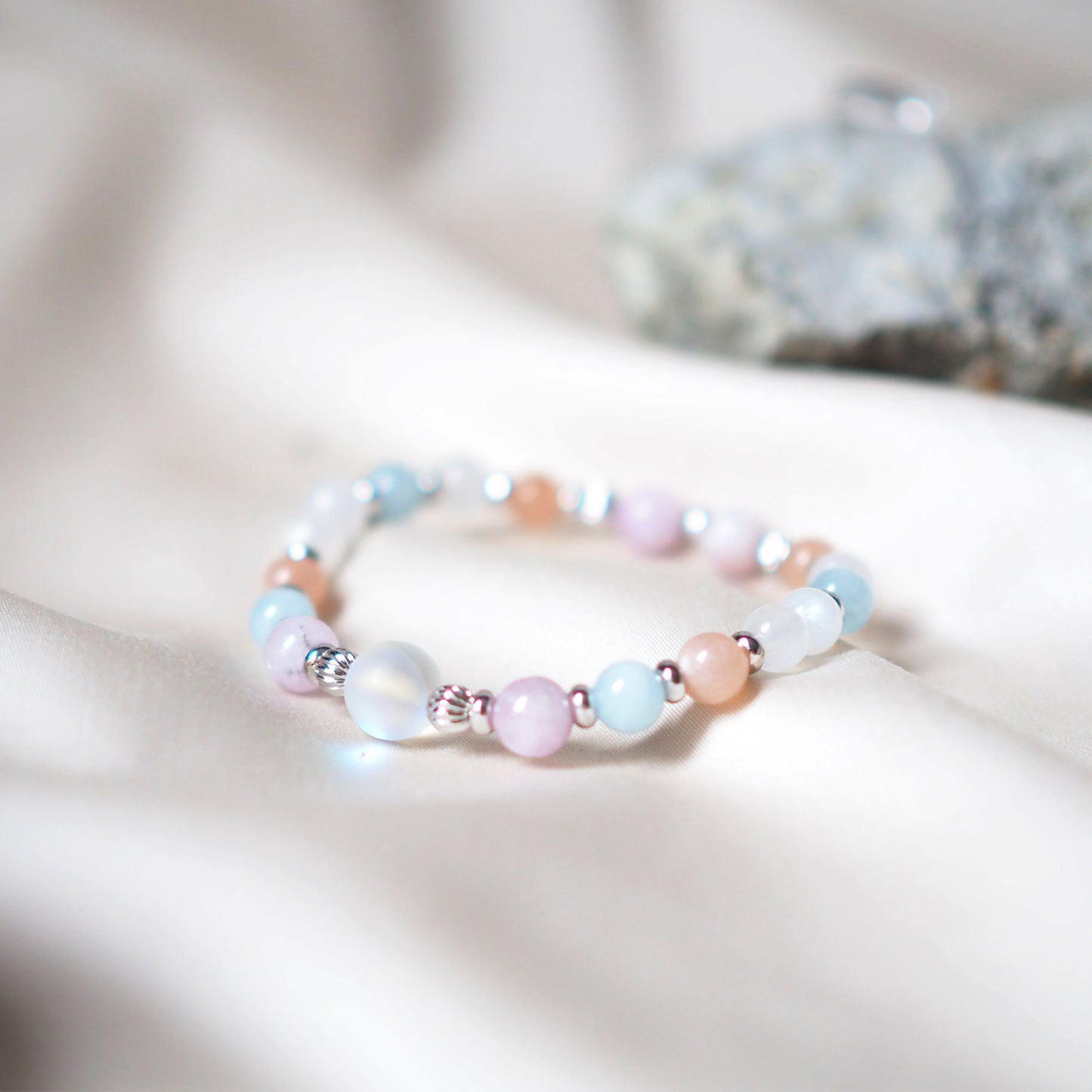 Women's Beaded Bracelet The Pastel Glow Collection