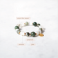 For Tranquility and Protection Beaded Bracelet with Green Line Jasper and Jade